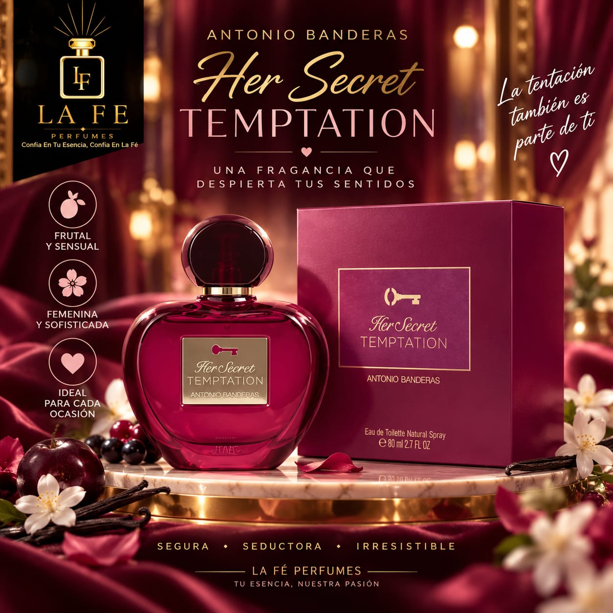 Antonio Banderas Her Secret Temptation Women 80ml EDT